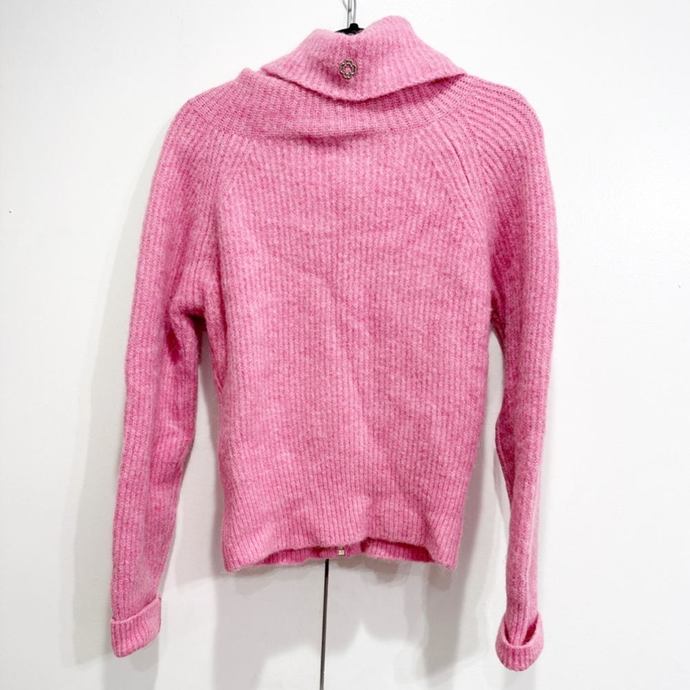 Maje Myzip Pink Wool Cardigan Size XS - Picture 7 of 7